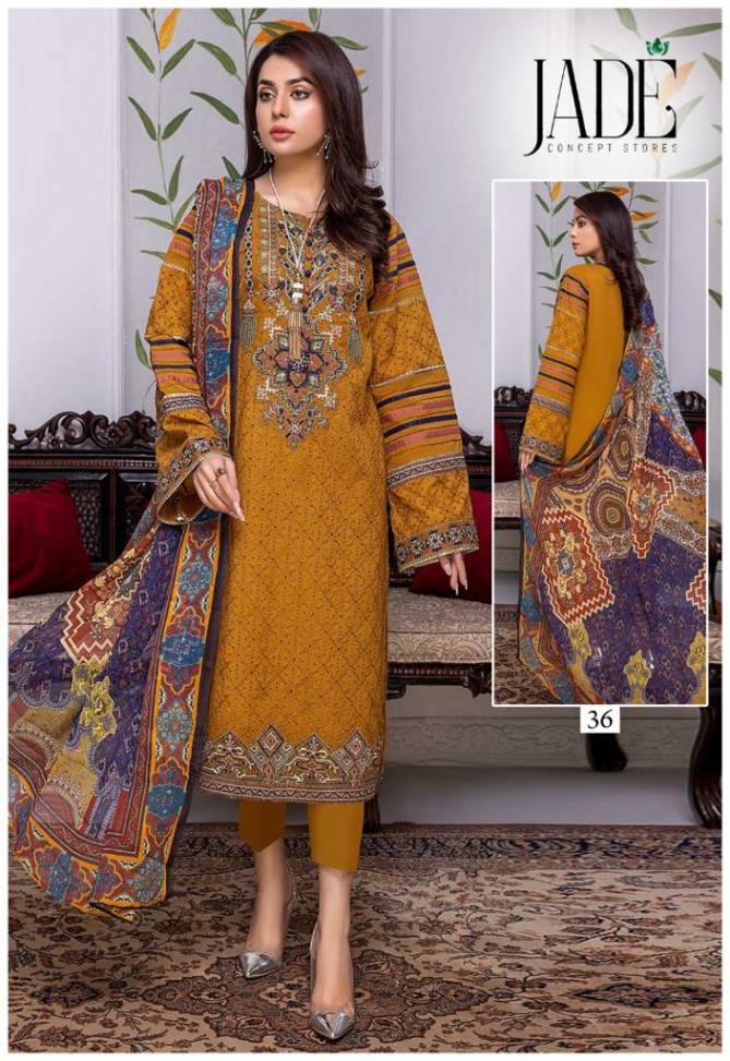 Jade Firdous Urbane 4 Karachi Cotton Printed Casual Wear Dress Material Collection